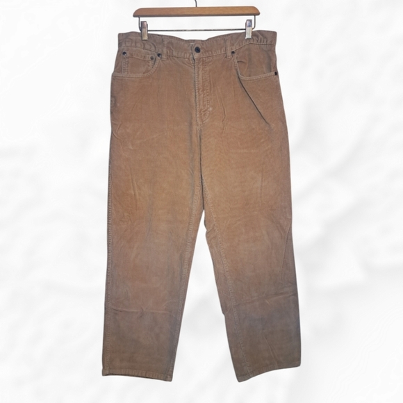 L.L. Bean Tan Corduroy Pants 35/30